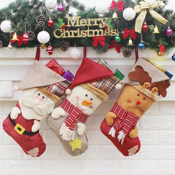 

christmas decorations high-grade snowman socks festival creative decoration ornaments holiday supplies gift1