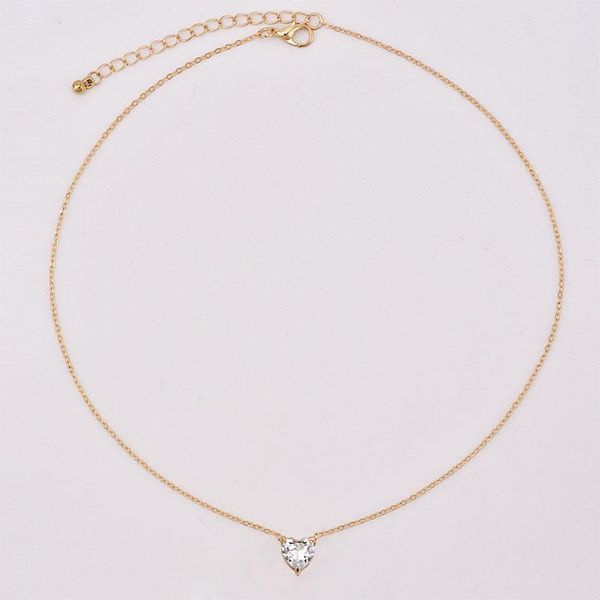 

sumeng new arrival 2020 fashion neck chain cute heart lock necklace gold silver color choker necklace pendant women accessories wmtudf