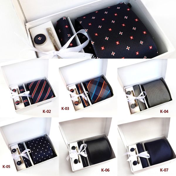 

7ese tie embroidery 5cm style flower tiger narrow personality narrow thin necktie leisure red black ties 2pcs box lot, Black;blue