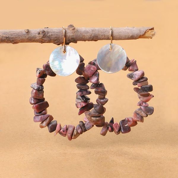 

natural shell bijoux earrings jewelry natural tiger eye stone statement drop dangle earrings for women brincos pendientes, Silver