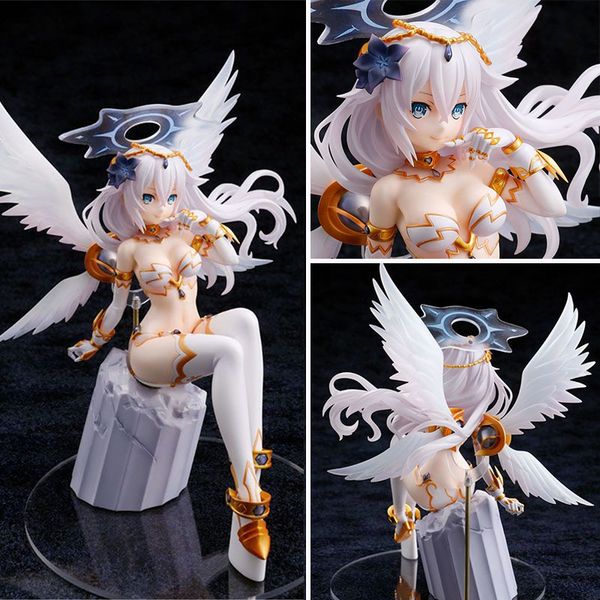 

22cm japanese anime noire hyperdimension neptunia black heart noire pvc action figures collection model toys for gift t191104