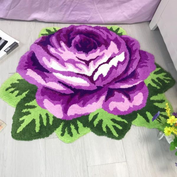 

good quality art rug for living room small carpet rose rug red purple rose