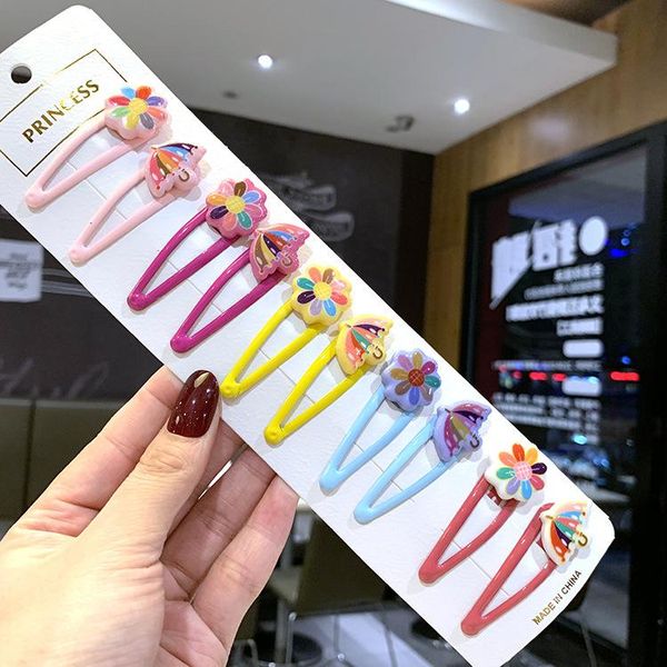 

2020 new korea style girl cute hair pins simple not hurt hair fruit bb hair clips for child fashion accessories h wmtudb, Black;brown