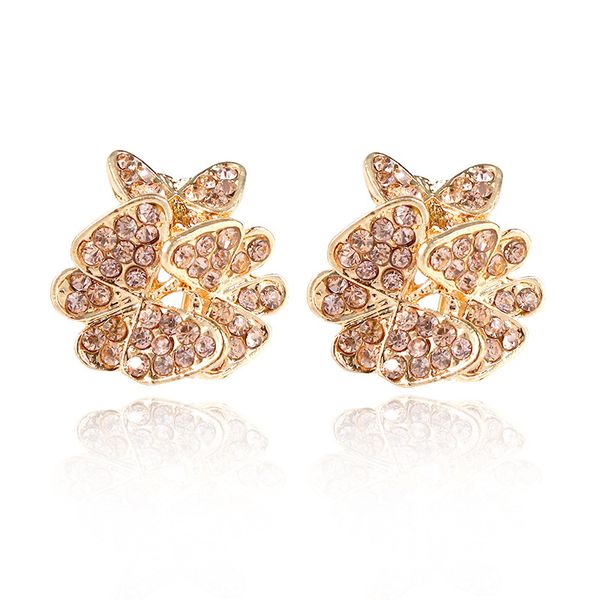 

creative fashion earrings bow earrings new full drill earrings, Golden
