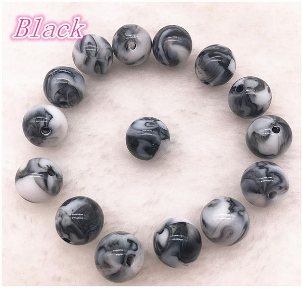 

wholesale 8 / 10 / 12mm imitation natural stone round acrylic colored beads, beads diy jewelry makeing pr jllgsu