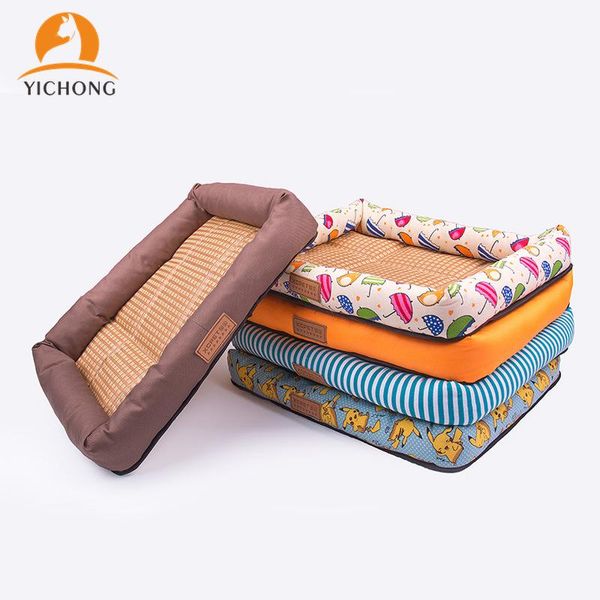 

kennels & pens yichong dog's nest cushion sofa summer pet waterproof dual purpose bed cat's non-slip pad yc034