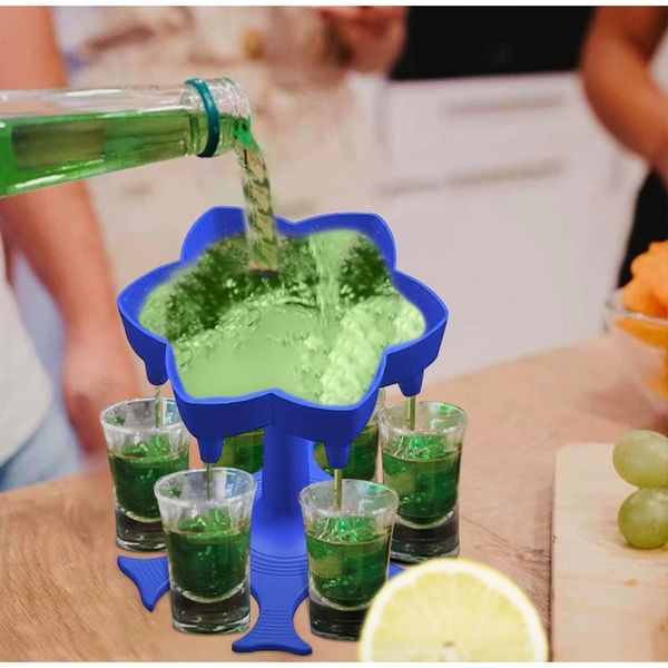

6 держатель диспенсиров stall stald dispenser caddy dispenser portable dispenser party gifts бар аксессуар для питьевой игры стекло sqccng