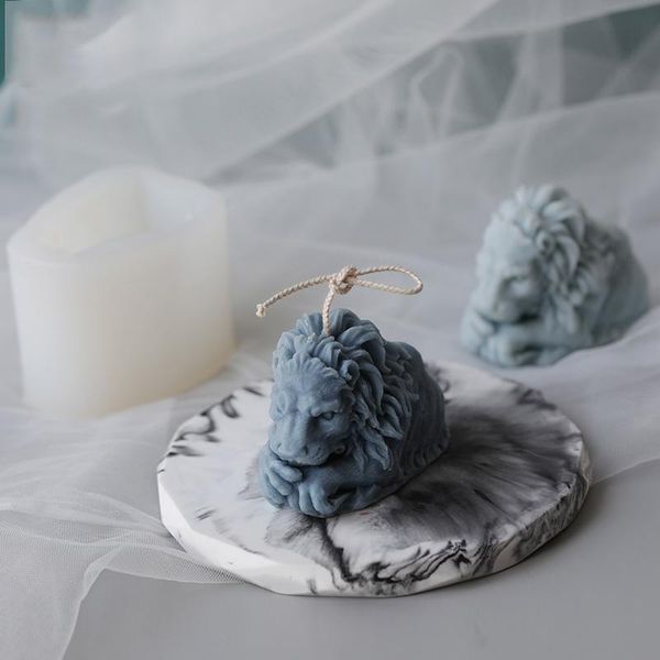 

lion head silicone candle mold diy wax candle molds lion head plaster molds lion head wmthaw