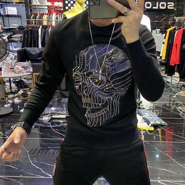

2021 spring and summer european american style men's fashion leisure slim cotton knitted sweater high brand clothing, White;black