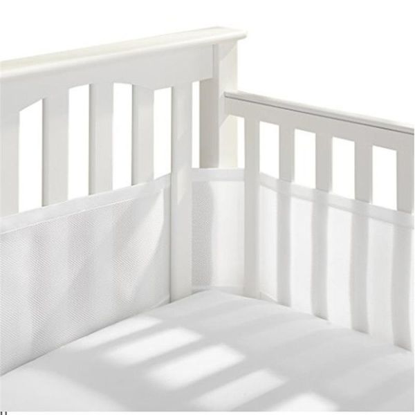 

bedspread breathable crib bumper grey mesh for full-size home textile bed cover &4j18