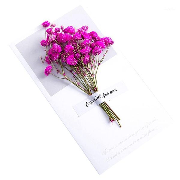 

greeting cards creative gypsophila dried flowers folding type christmas birthday party wedding invitations invit1