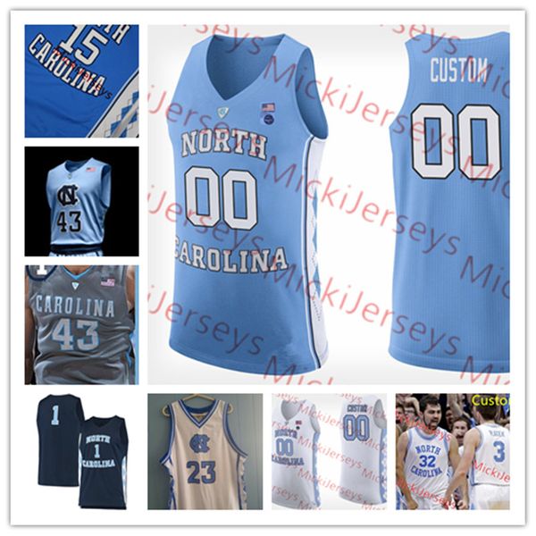 

custom north carolina tar heels antawn jamison tyler hansbrough theo pinson cameron johnson john henson danny green unc basketball jersey, Black