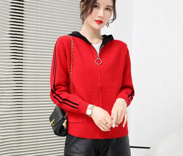 

2021 spring and autumn winter with new style fashion long sleeve women's sweater coat@40, White;black