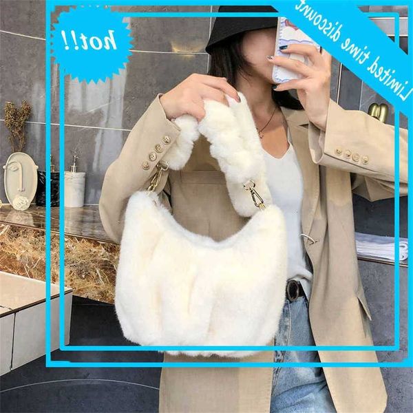 

retrieve pluche shoulder for 2021 fashion soft warm women handbag crossbody bags women's bag messenger handbags