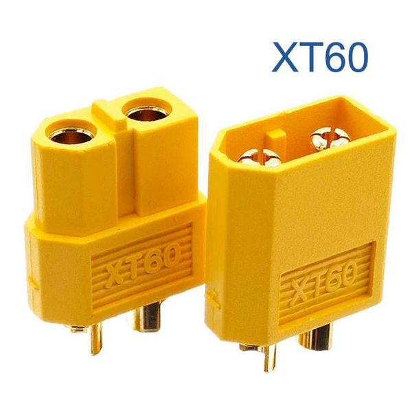 

10pcs / 5pairs xt60 xt-60 male female connectors plugs for rc lipo battery wmthkp, Brown