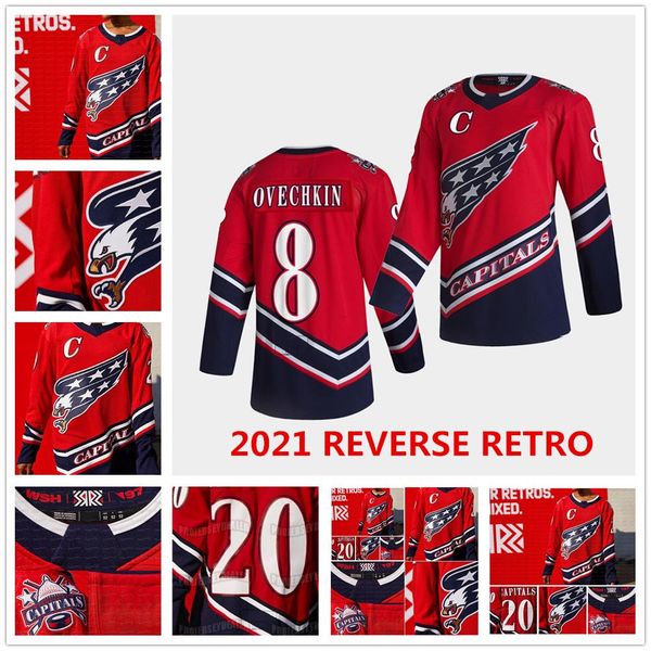 

mens washington capitals alexander ovechkin 2021 reverse retro jersey van riemsdyk tom wilson t.j. oshie schultz carlson kuznetsov holtby, Black