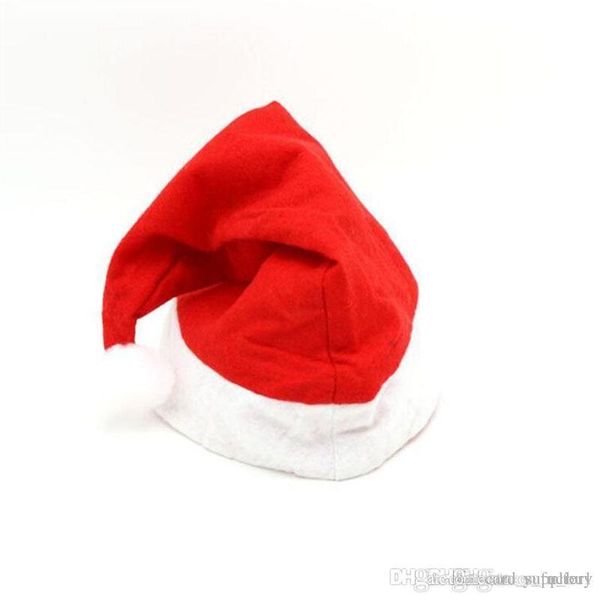 

red santa claus hat ultra soft plush cosplay decoration adults christmas party hats