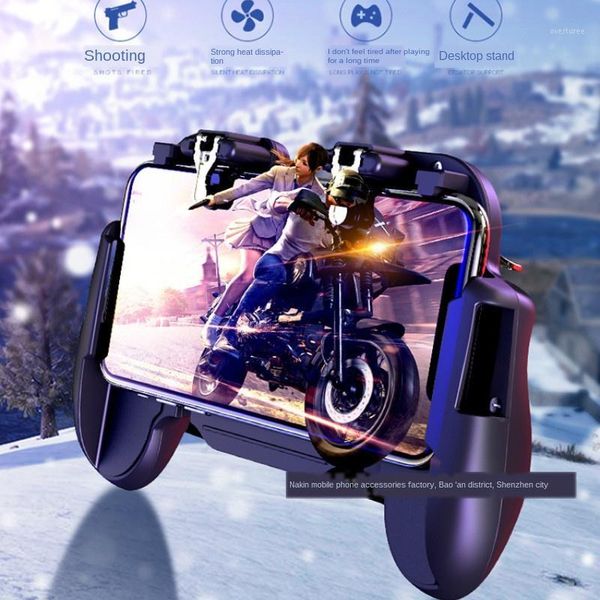 

pubg controller mobile gaming gamepad cooler cooling fan fire pubg mobile game controller gamepad joystick metal l1 r1 trigger1