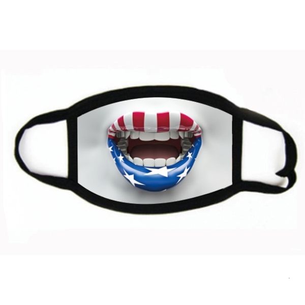 

sunscreen american flag windproof printing face dust-proof hooded cycling mask reusable washable masks#135
