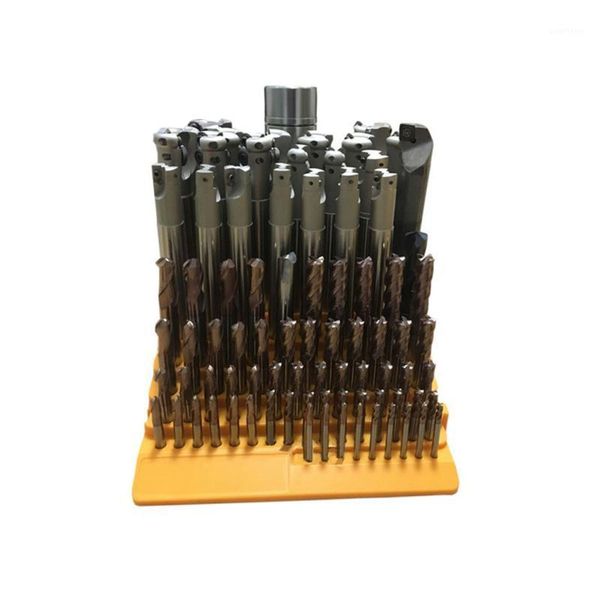 

accessories multifunction deskrack drill bit thickened storage portable tool box plastic milling cutter 85 holes organiser1