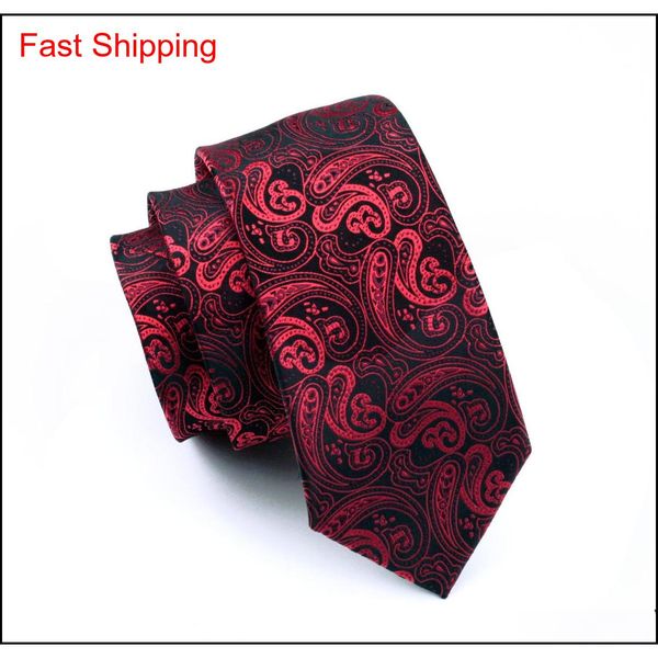 

fast shipping mens tie set red paisely silk hanky cufflinks jacquard woven tie set business work formal meetin qylmax queen66, Black;blue