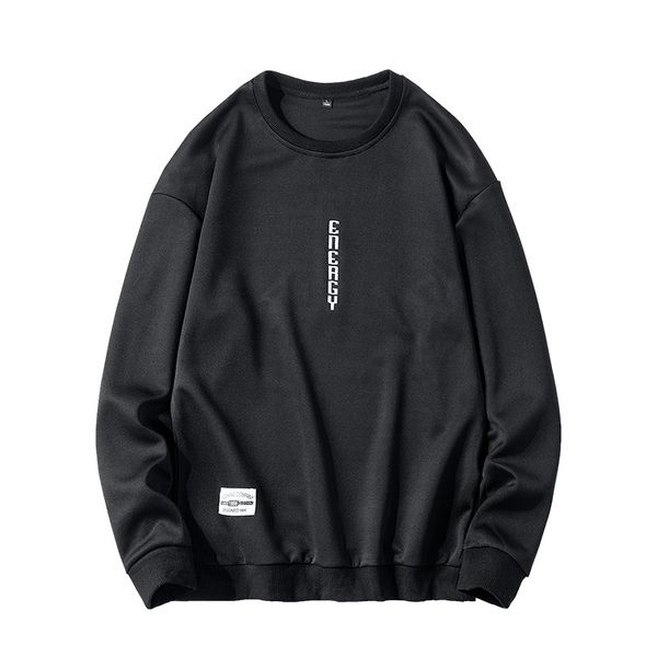 

2021 new fleece hoodies men casual warm mens autumn sweatshirts harajuku style slim male pullovers long sleeve trendy men's hoodie 4486, Black