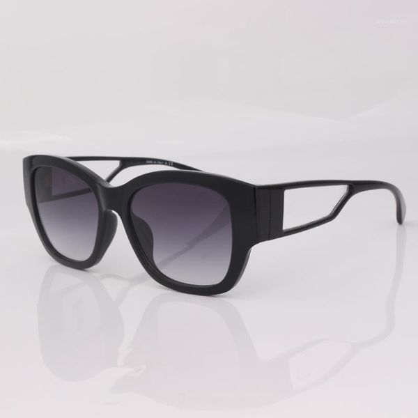 

acetate butterfly frame women sunglasses, black fashion oversized women eyewear clear side1, White;black