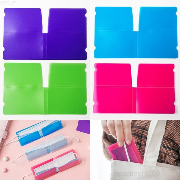 

plastic masks collapsible disposable face package bag foldable and portable mask temporary storage folder owc1268