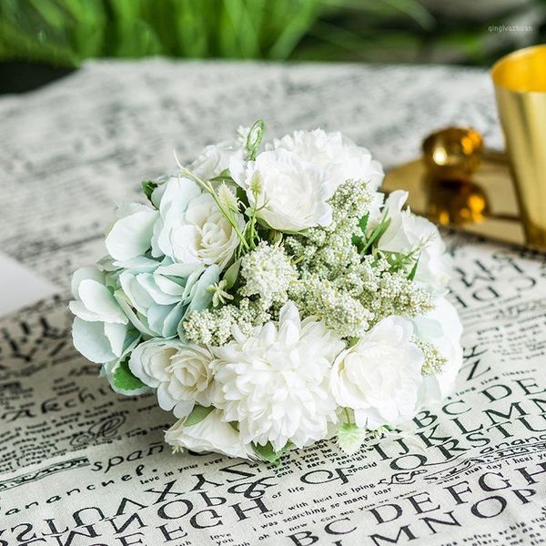 

new artificial silk rose flowers for home party bridal shower decorations1