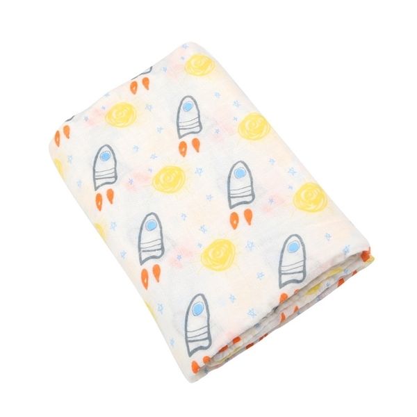 

100% cotton swaddle breathable mutli-functional muslin baby blanket newborn y200109