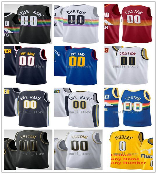 

2021 напечатанный город оранжевый радуга jokic 15 никола гэри 14 харрис джамал 27 мюррей майкл 1 портер jr. bol 10 bol 10, Black;red