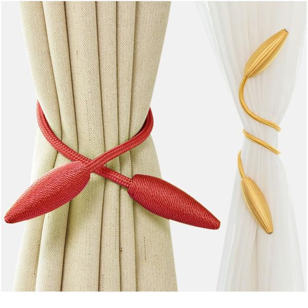 

arbitrary shape strong curtain tiebacks alloy hanging belts ropes curtain holdback curtain hooks room accessories roma jlltdm