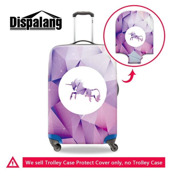

diamond unicorn pattern thick elastic luggage protective cover suit for 18-30 inch suitcase waterproof dustproof case covers for teenagers
