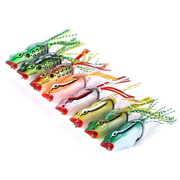

1pcs 12g 5cm frog fishing bait snakehead lure soft lures water floating wobblers baits popper bass fishin qylqbs