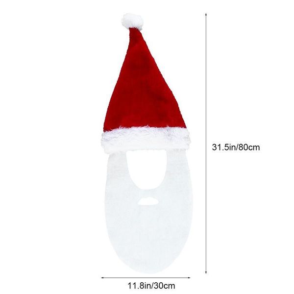 

партийный костюм рождественская шапка creative santa hat рождественская шляпа с бородой вечеринка костюм санта рождественские аксессуары jll