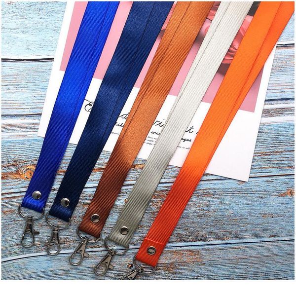 

metal clip neck strap lanyard for keys id card gym mobile phone straps usb badge holder diy hang rope lariat jllzgj
