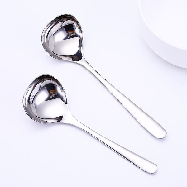 

spoons 2pcs/set soup spoon deepen thickened 18/8 stainless steel serving