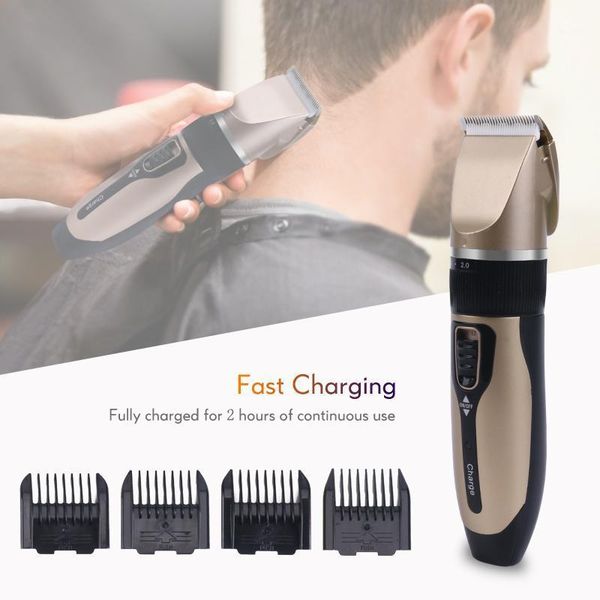 

hair clippers quick charge clipper for men fine turning electric trimmer professional barber tools 2 hours using cutting machine 40d1