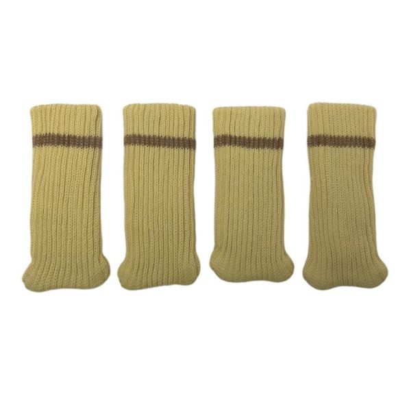 

4pcs thicken furniture feet sleeve cover floor protection protector knitting table chair leg socks anti-slip