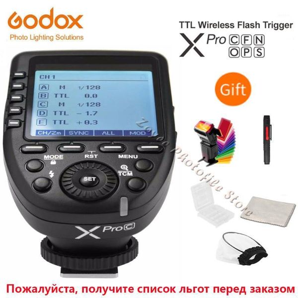 

godox xpro xpro-c/n/o/s/f/p 2.4gl flash wireless transmitter trigger x system hss 1/8000s for fuji1