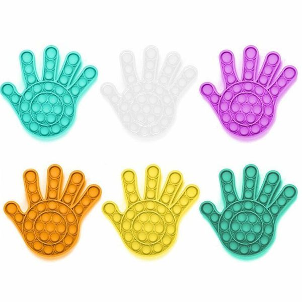 

stocks push pops bubble sensory toy autism needs kid funny anti-stress pops it fidget toys hand shape squishy stress reliever ly10181