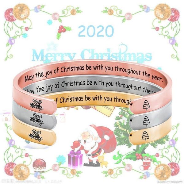 

women bracelet christmas bracelets woman letter bangles ladies christmas tree jewellery hand made lovers fashion trendy pulseras1, Black