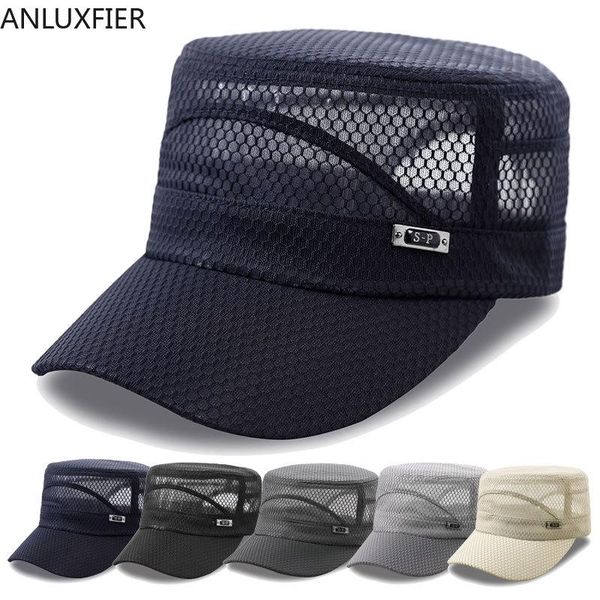 

outdoor fishing sun hat spring summer men sport running mesh sun protection cap women travel climbing sunshade casual hats h7325, Blue;gray