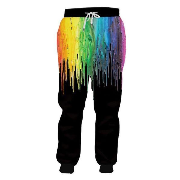 

2020 новый бренд красочные 3d краска берогаторы мода брюки мужчины женщины пот брюки изготовленные на заказ джоггер брюки унисекс драйв, Black