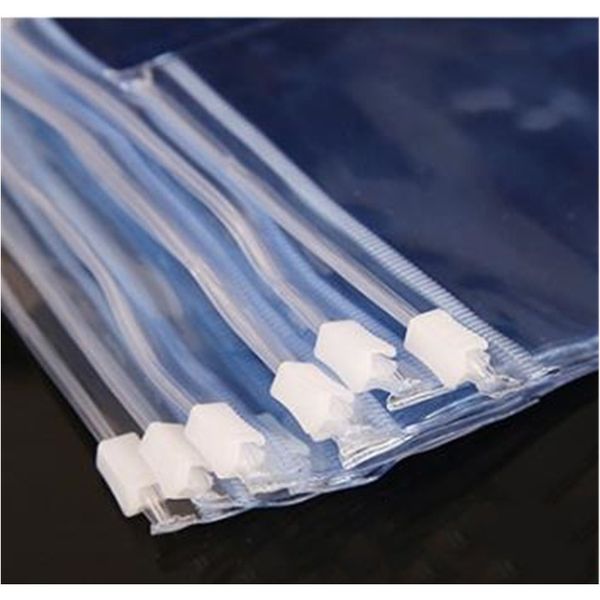 

прозрачный толстый мягкий полиэтиленовый пакет пвх на молнии герметичная сумка для хранения ювелирных изделий сувенирная универсальная упако