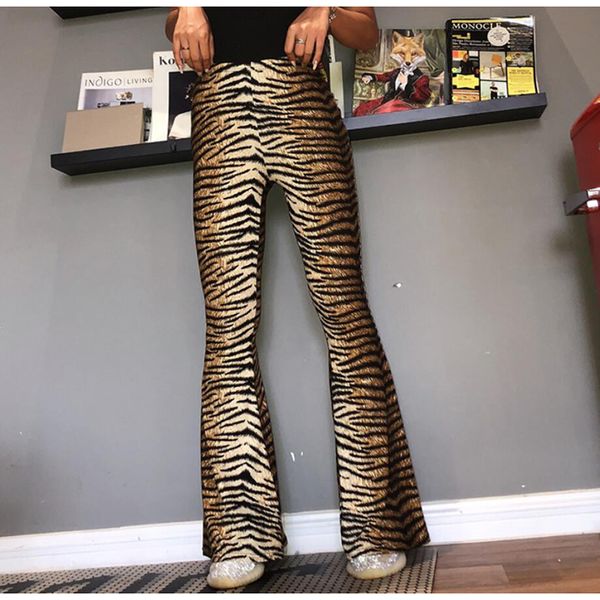 

леопардовые вспышки леггинсы осень зима высокая талия женщины сексуальные bodycon брюки клуб брюки 2021 новая мода брюки, Black;white