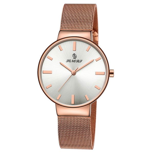 

ms.] wholesale fashion watches business waterproof watches for women fashion ladies simple custom men's watches, Slivery;brown