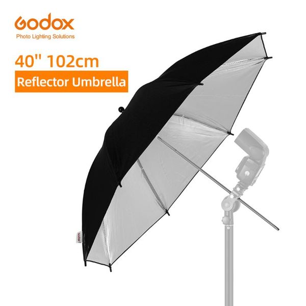 

lighting & studio accessories godox 40" 102cm reflector umbrella po flash light grained black silver