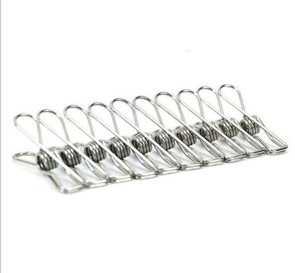 

5.5*2.5cm spring clothes clips stainless steel pegs for socks ps hang rack parts practical portable holder wmtokf xhlight