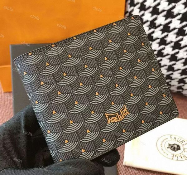 

luxury designer mens bag wallet faure le page short wallets real leather men's money purse anti-theft card holder men gifts h5dn#